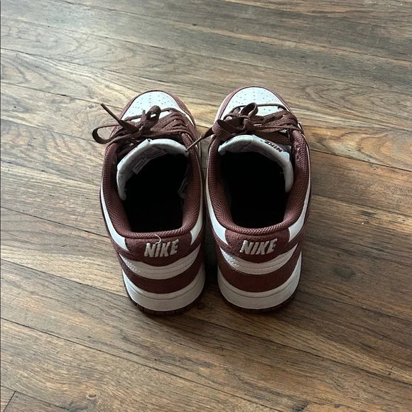 Nike Chocolate and White Athletic Shoes